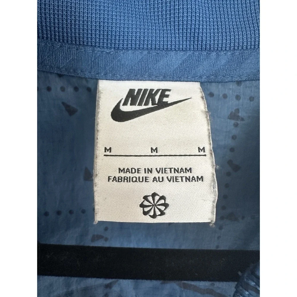 Nike Men's Size M‎ Air Jacket Water Resistant Blue Orange Lightweight DN2112-407